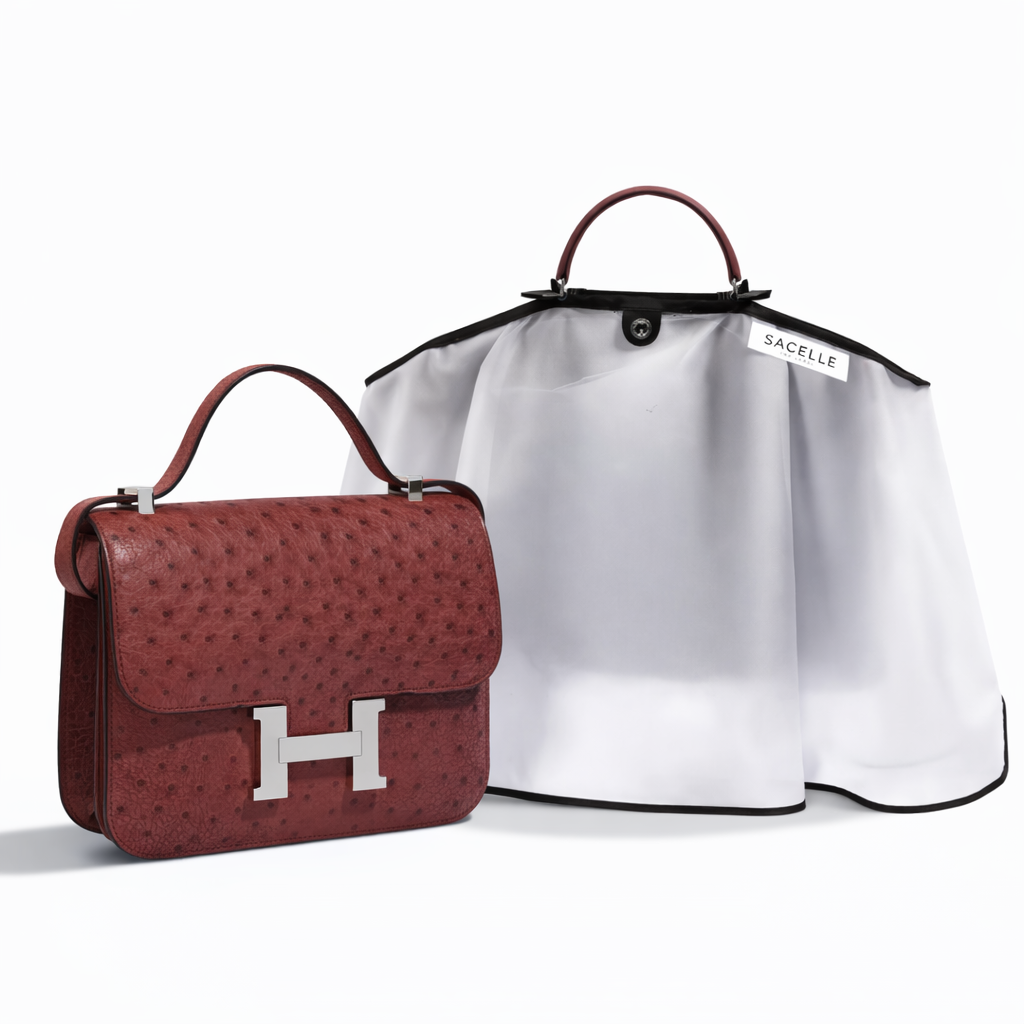 Sacelle ® Handbag Rain Coat - Black Trim Sacelle