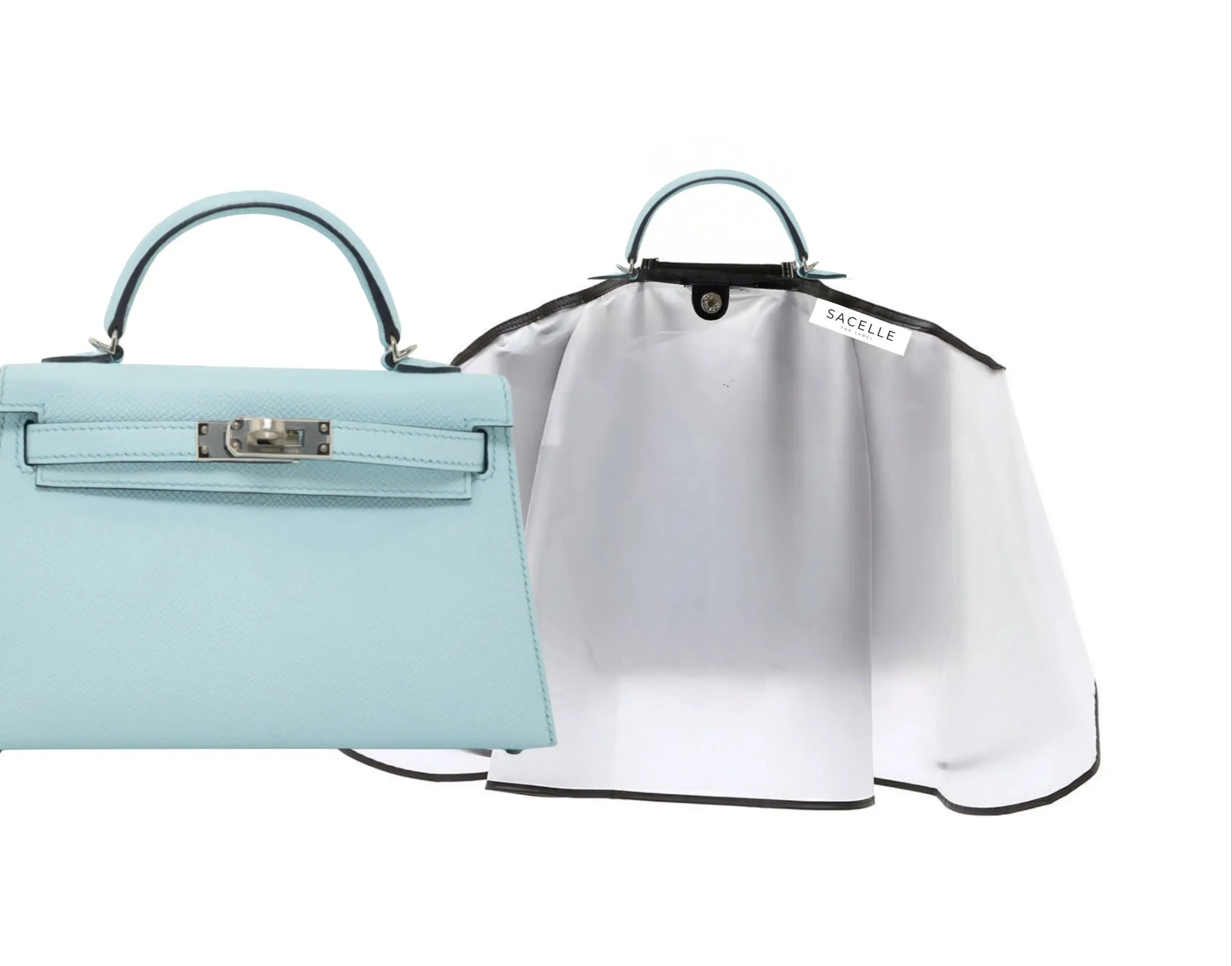 Sacelle ® Handbag Rain Coat - Black Trim Sacelle